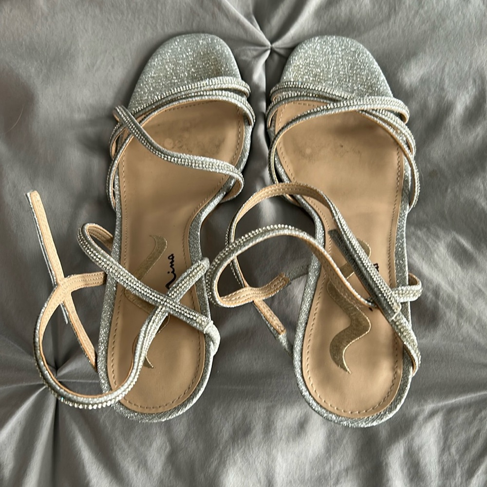 Nina Silver Heels
